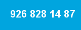 926 828 14 87 926 828 14 87